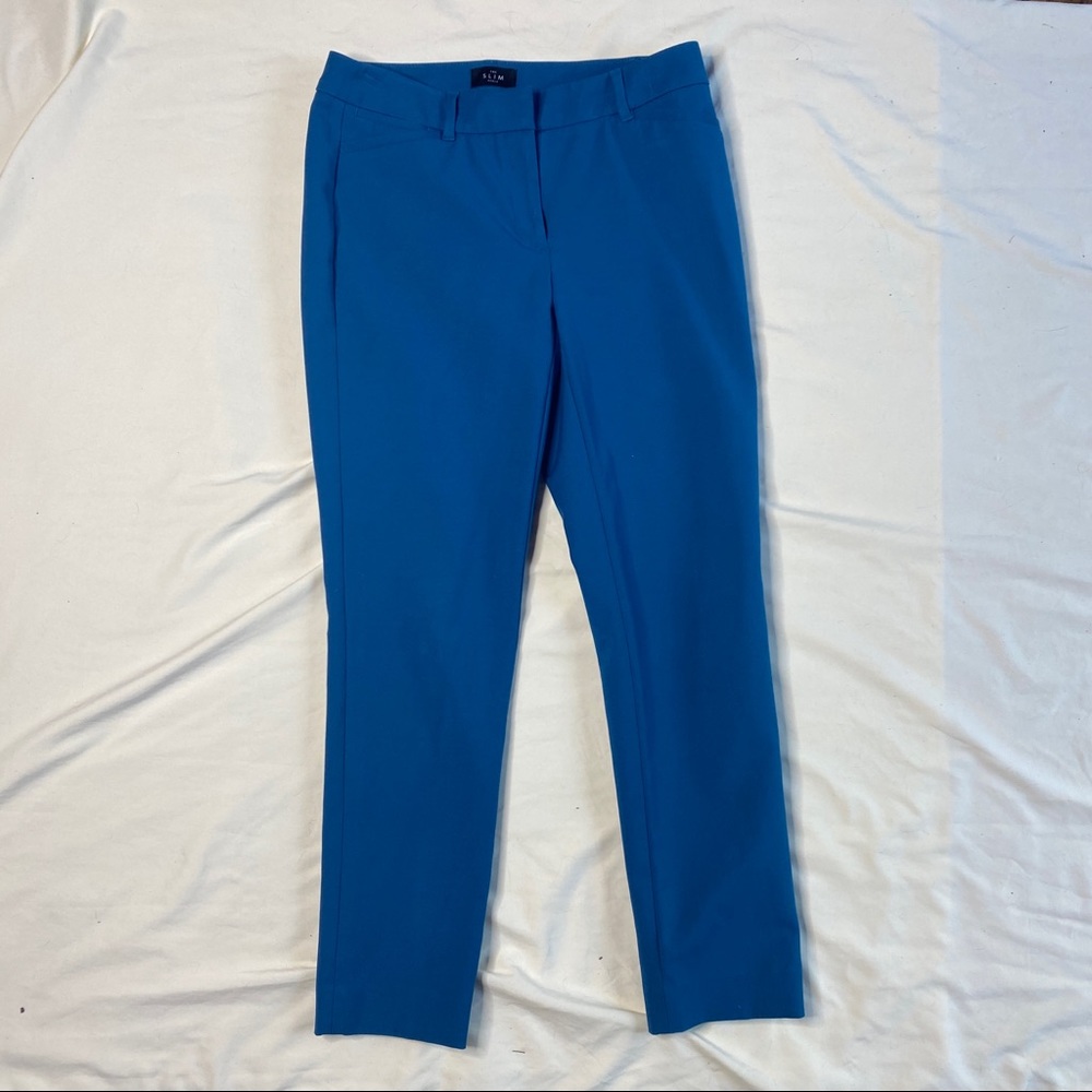 Blue WHBM Elle Slim ankle pants